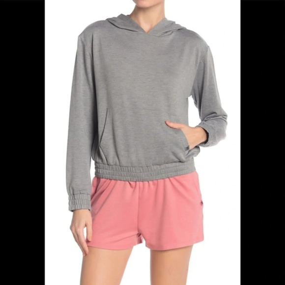 Joe's Jeans Tops - Joe's Jeans Kangaroo Pocket Smocked Hoodie, Grey